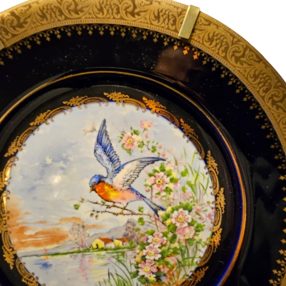 Vintage (1990s) Limoges Casteles porcelain decorative plate - Picture 2 of 6